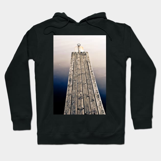 The Jetty, old wooden jetty by the lake Hoodie by marina63